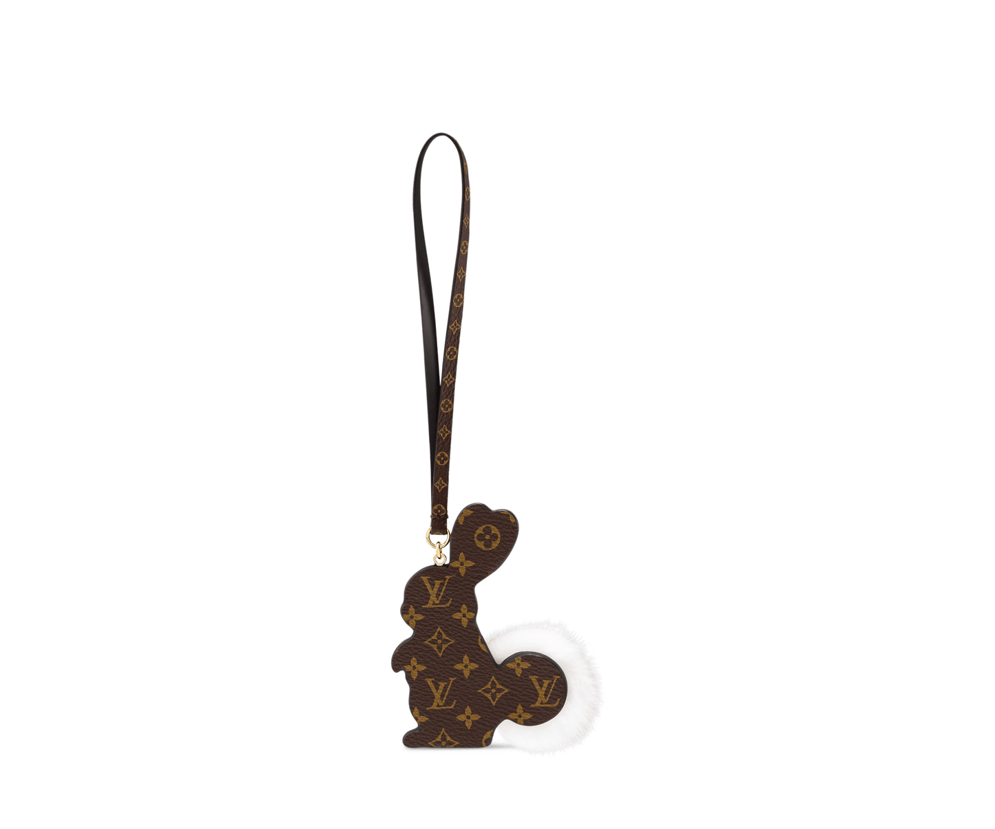 Rabbit LV Furry Friend Bag Charm