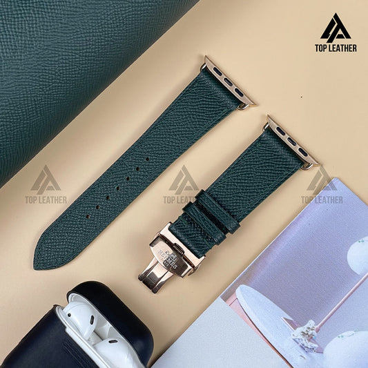 Watch Strap Textured Calfskin Watch Bands & Mechanical Watch - Moss Green EP2212