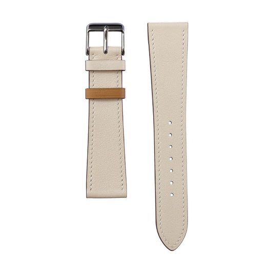 Smooth Nappa Calfskin Watch Strap-Modern Craie