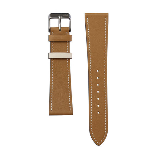 Smooth Nappa Calfskin Watch Strap-Vibrant Sesame