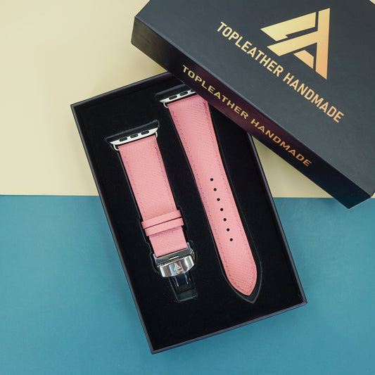 Strap Watch Textured Calfskin (Smartwatch Compatible) and Mechanical Watch - Pink EP2202