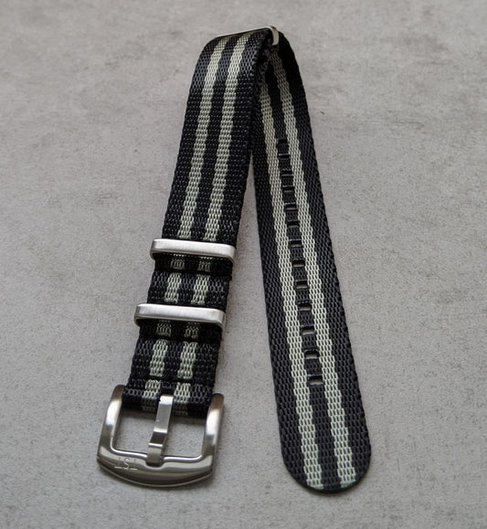 Premium Fabric Watch Strap - Classic Stripe