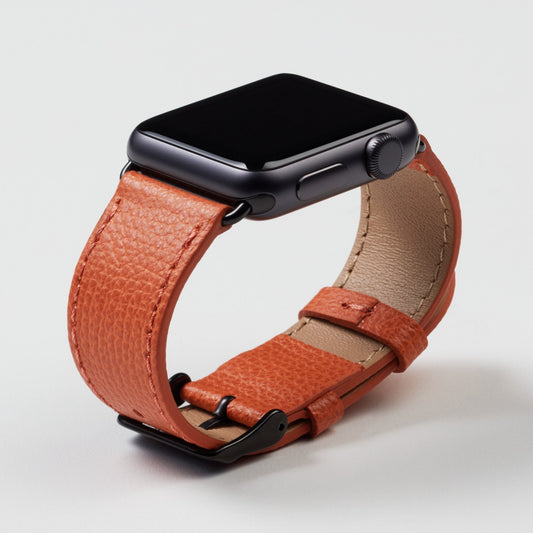 Textured Calfskin Smartwatch Compatible Band handmade leather goods by TOP Leather handmade