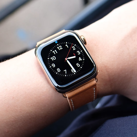Vachetta Leather Smartwatch Compatible Band