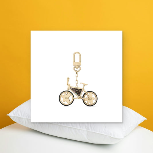 Bike Bag Charm - In-Hand Scale View | Eluxsic Luxury Charm