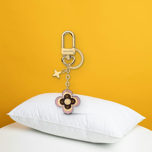 Blooming Flowers BB Bag Charm and Key Holder - In-Hand Scale View | Eluxsic Luxury Charm