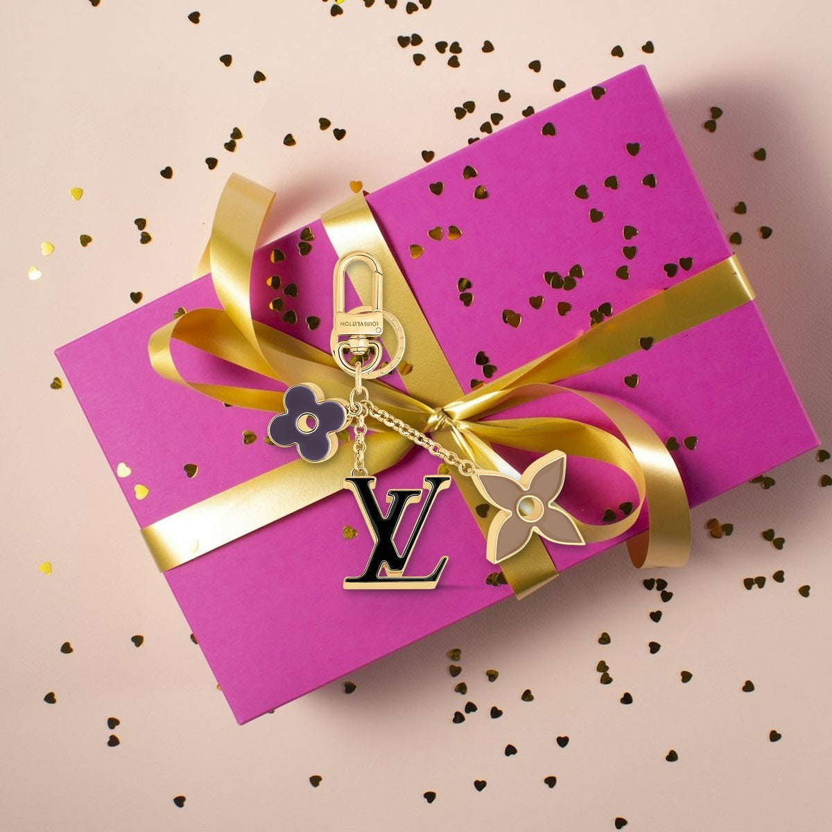 Fleur de Monogram Bag Charm - Luxury Unboxing & Packaging | Eluxsic Luxury Charm