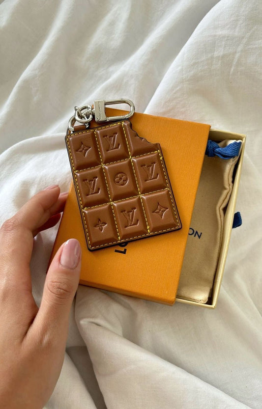 Chocolate Card Holder and Bag Charm