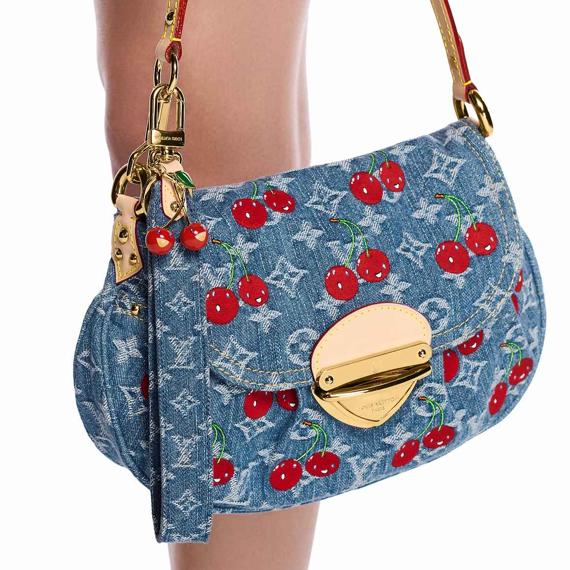 Denim Cerise Dragonne