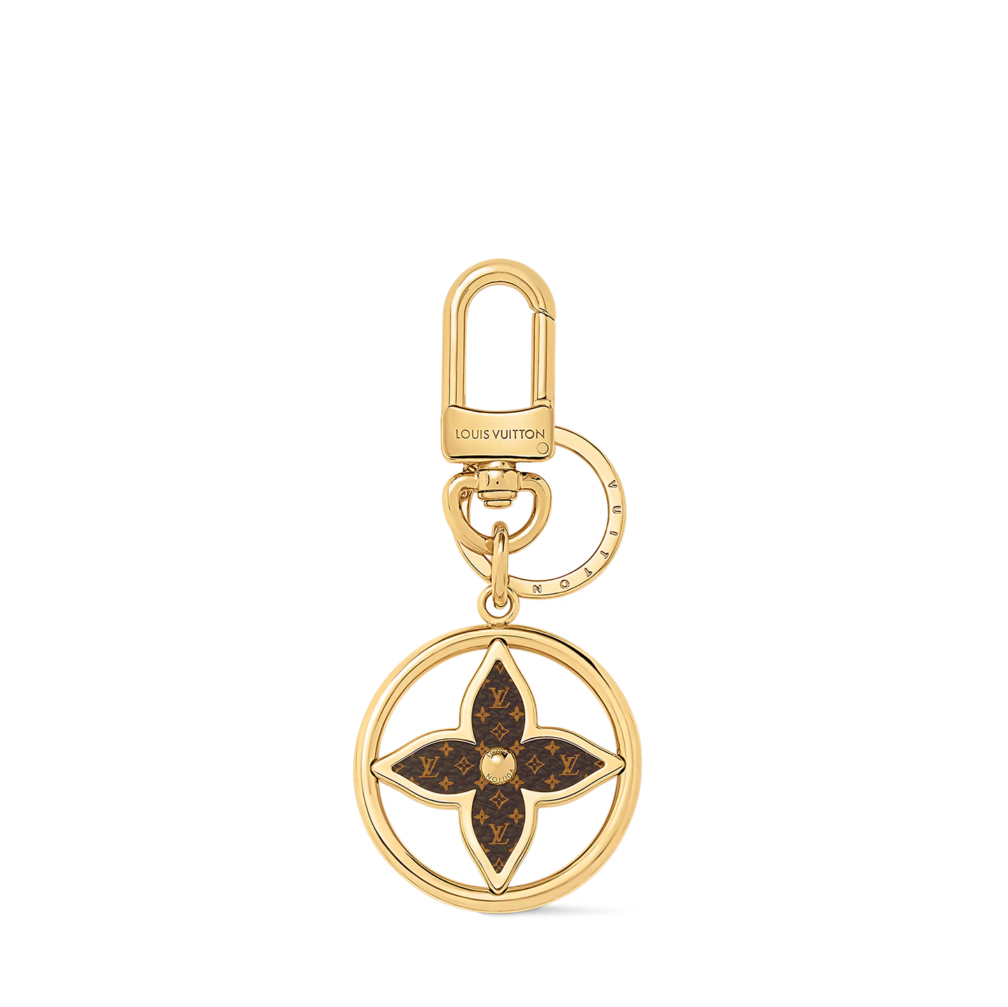 Puzzle Flower Monogram Keyring