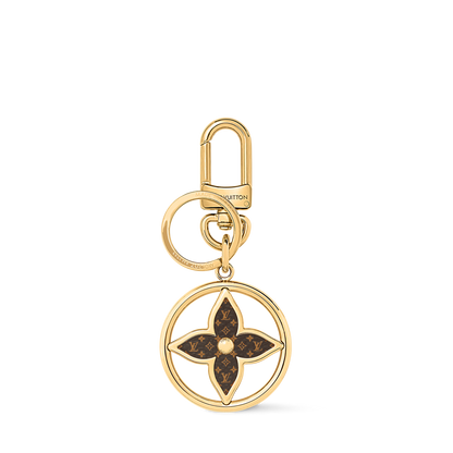 Puzzle Flower Monogram Keyring