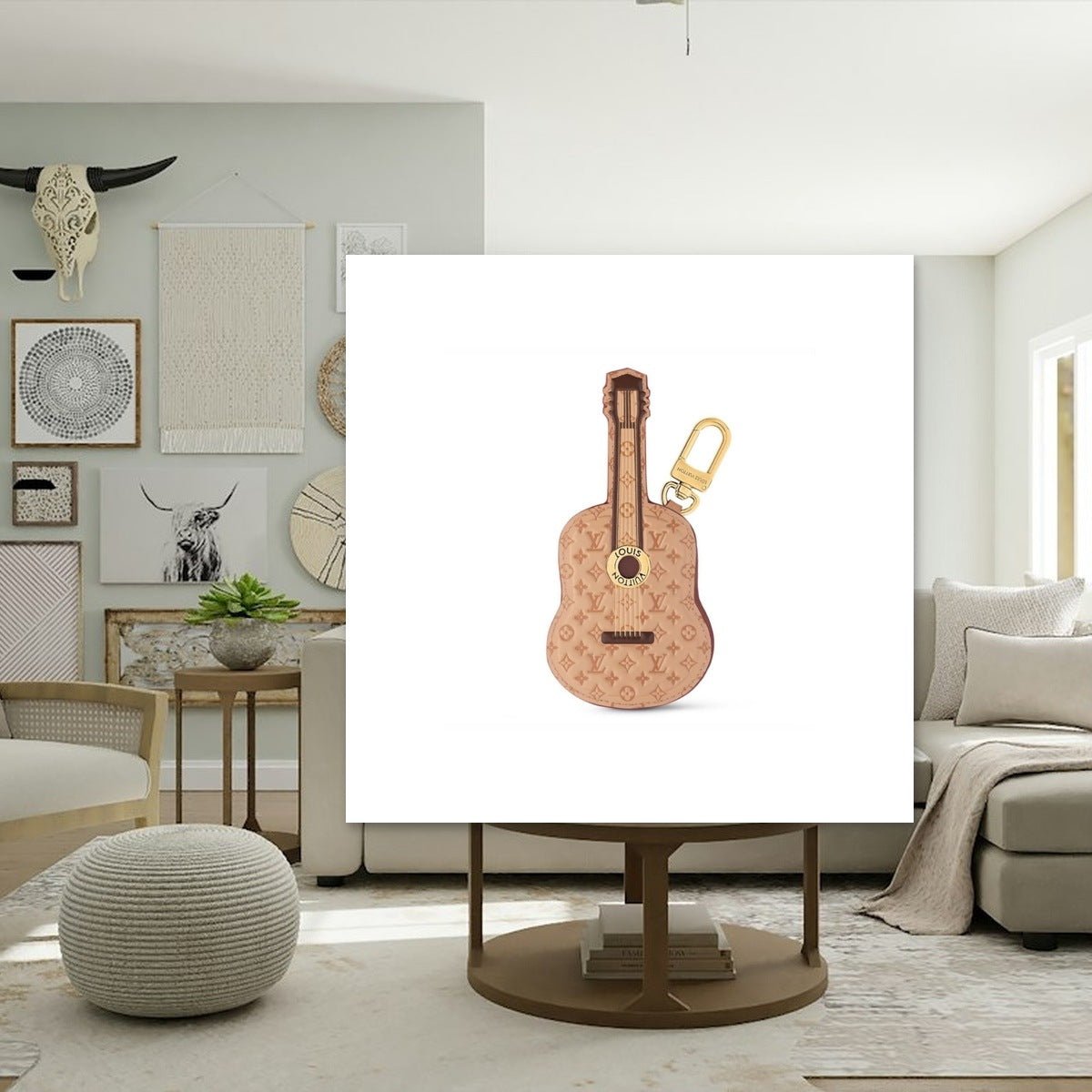 Guitar Pouch - Macro Craftsmanship & Hardware | Eluxsic Luxury Charm
