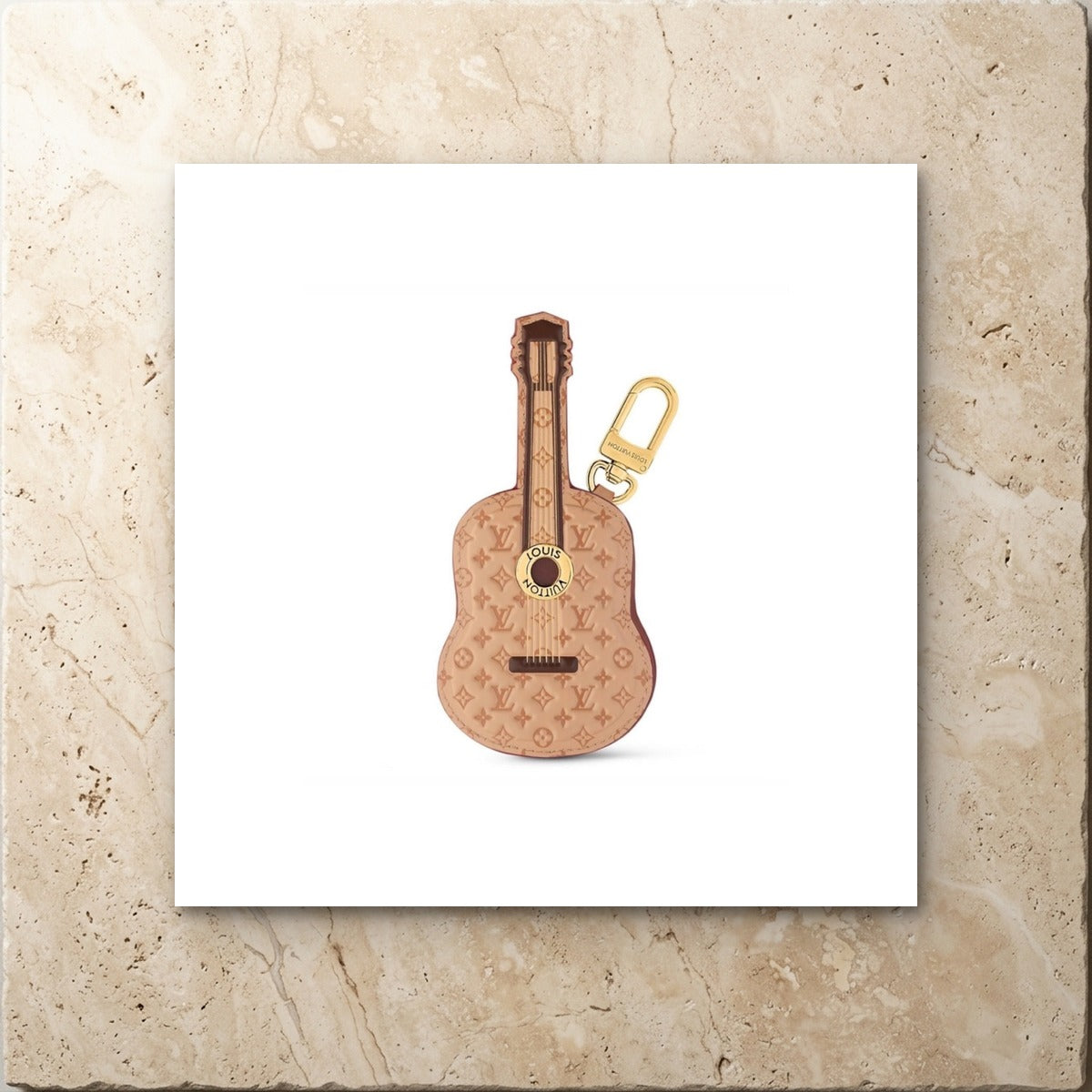 Guitar Pouch - Luxury Leather Bag Charm | Eluxsic