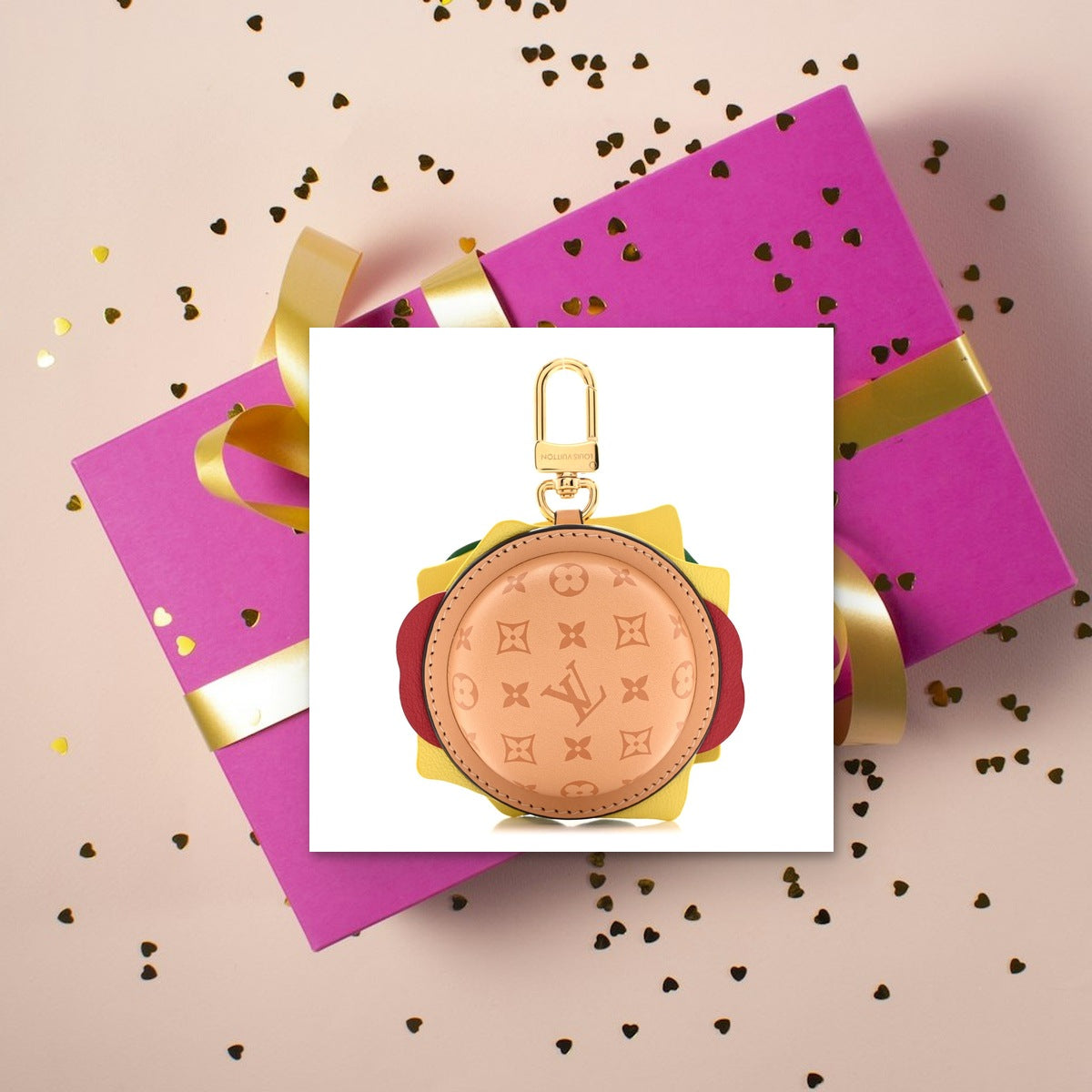 Hamburger Bag Charm - Luxury Unboxing & Packaging | Eluxsic Luxury Charm