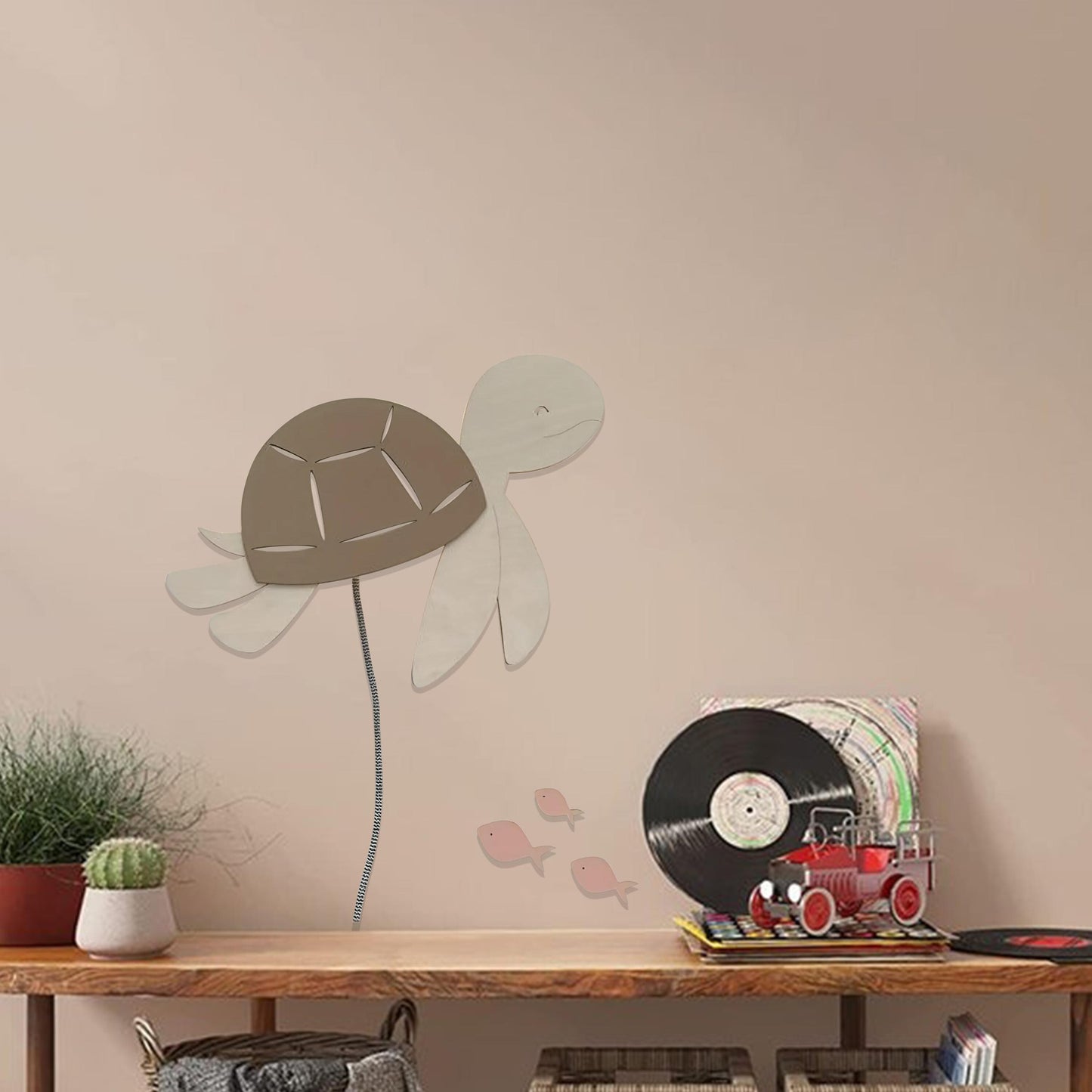 Turtle Night Light Sea Turtle Wall Lamp Kids Room Decor Nursery Ocean Animal LED Light Coastal Baby Shower Gift Cute Bedroom Accent Art