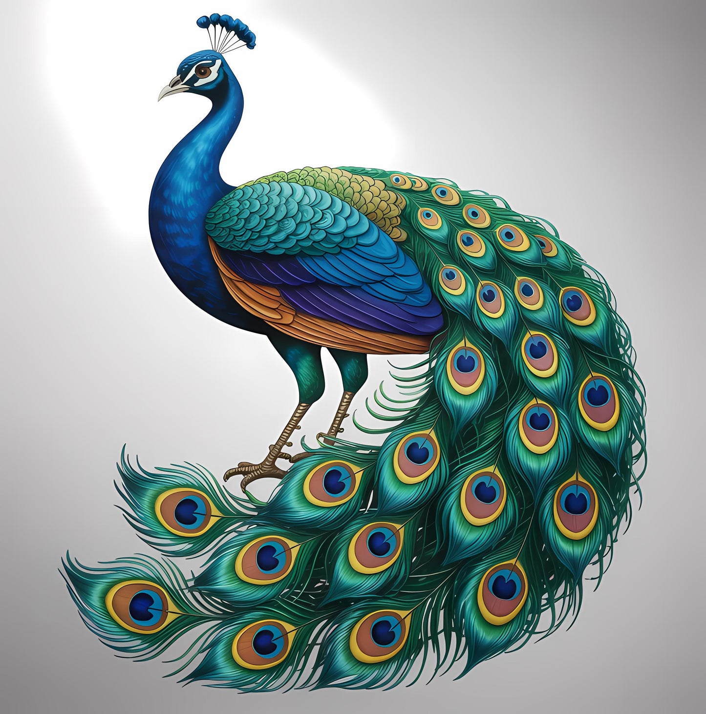 Peacock Metal Wall Art, Large Bird Decor for Living Room, Luxury Handmade Peacock Sign, Elegant Wall Hanging for Home Modern Wall Art Accent