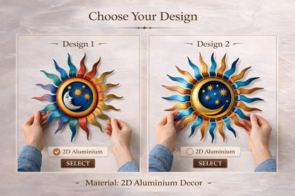 Whimsical Sun Moon Star Metal Wall Art Handmade Garden Patio Decor Decorative Sculpture for Home Office Wall Hanging