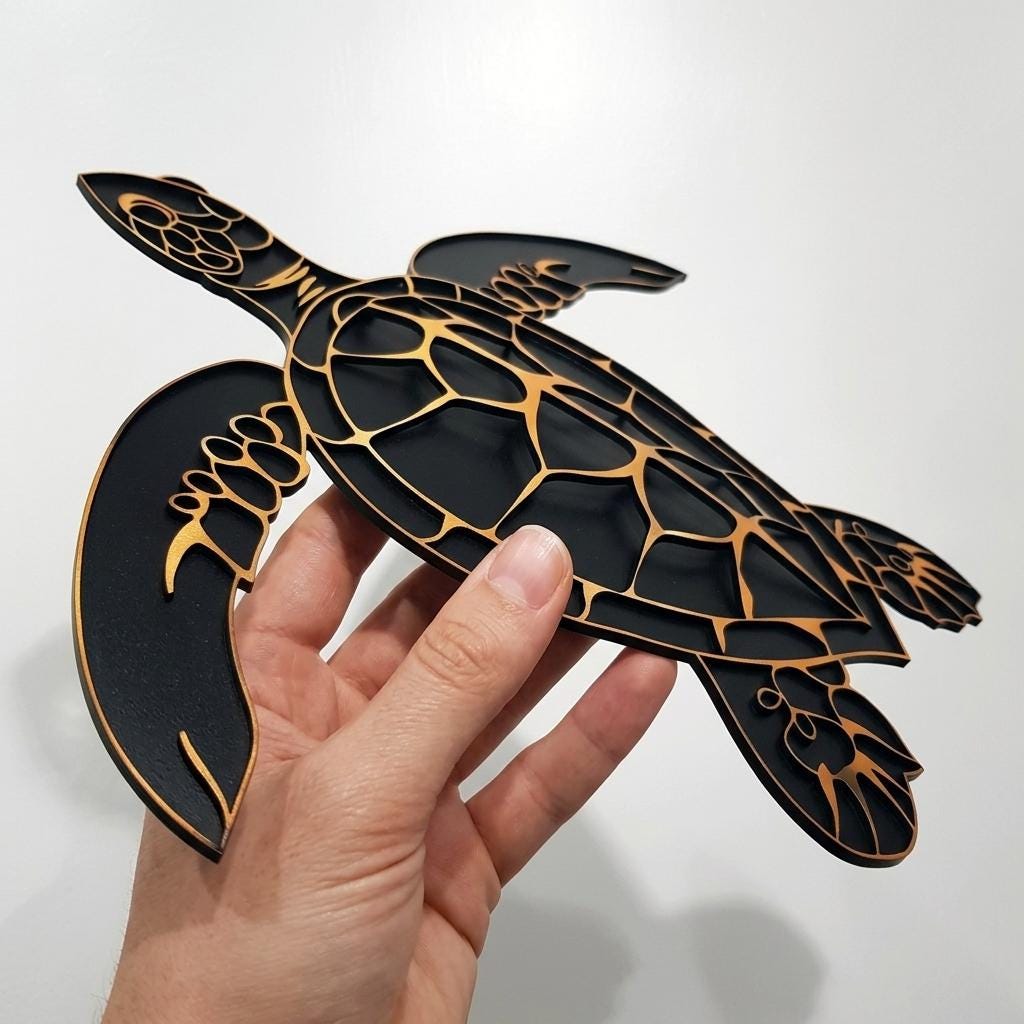 Sea Turtle Metal Wall Art Coastal Turtle Wall Decor Beach House Ocean Metal Sign Front Door Patio Garden Decor Turtle Gift For Dad