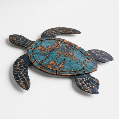Sea Turtle Metal Wall Art Coastal Turtle Wall Decor Beach House Ocean Metal Sign Front Door Patio Garden Decor Turtle Gift For Dad