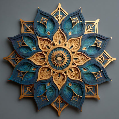 Mandala Metal Wall Art, Sacred Geometry Decor, Boho Meditation Room Sign, Yoga Studio Wall Decor, Spiritual Gift, 3 Designs for Zen Home