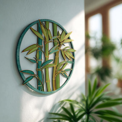 Bamboo Metal Wall Art, Zen Botanical Wall Decor, Asian Inspired Bamboo Sign, Nature Metal Wall Decor, Yoga Room Gift, 7 Designs for Home
