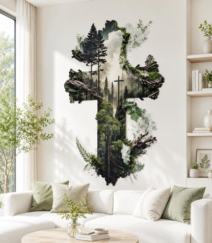 Large Metal Guitar Wall Art Nature Landscape Metal Sign Home Decor Rustic Musical Instrument Wall Hanging Outdoor Indoor Cabin Lodge Gift