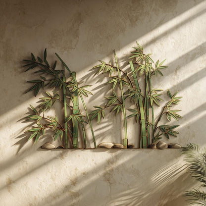 Bamboo Metal Wall Art, Zen Botanical Wall Decor, Asian Inspired Bamboo Sign, Nature Metal Wall Decor, Yoga Room Gift, 7 Designs for Home