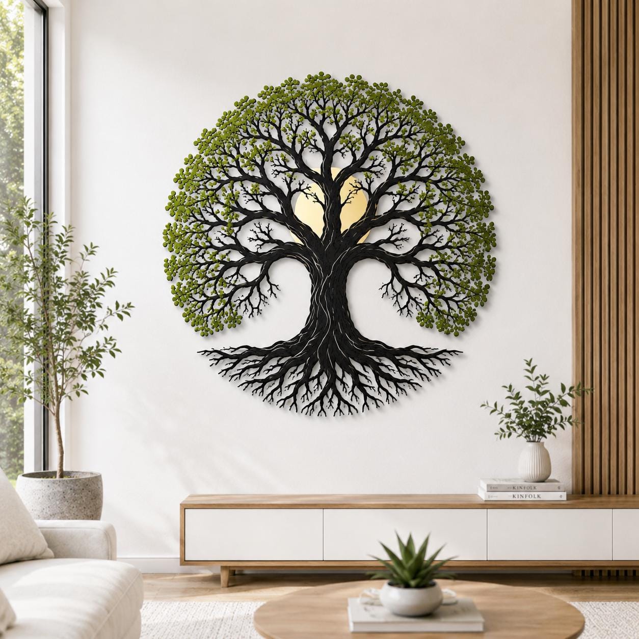 Tree of Life Metal Wall Art Rainbow Tree Nature Landscape Metal Sign Home Decor Modern Cabin Lodge Gift for Nature Lovers