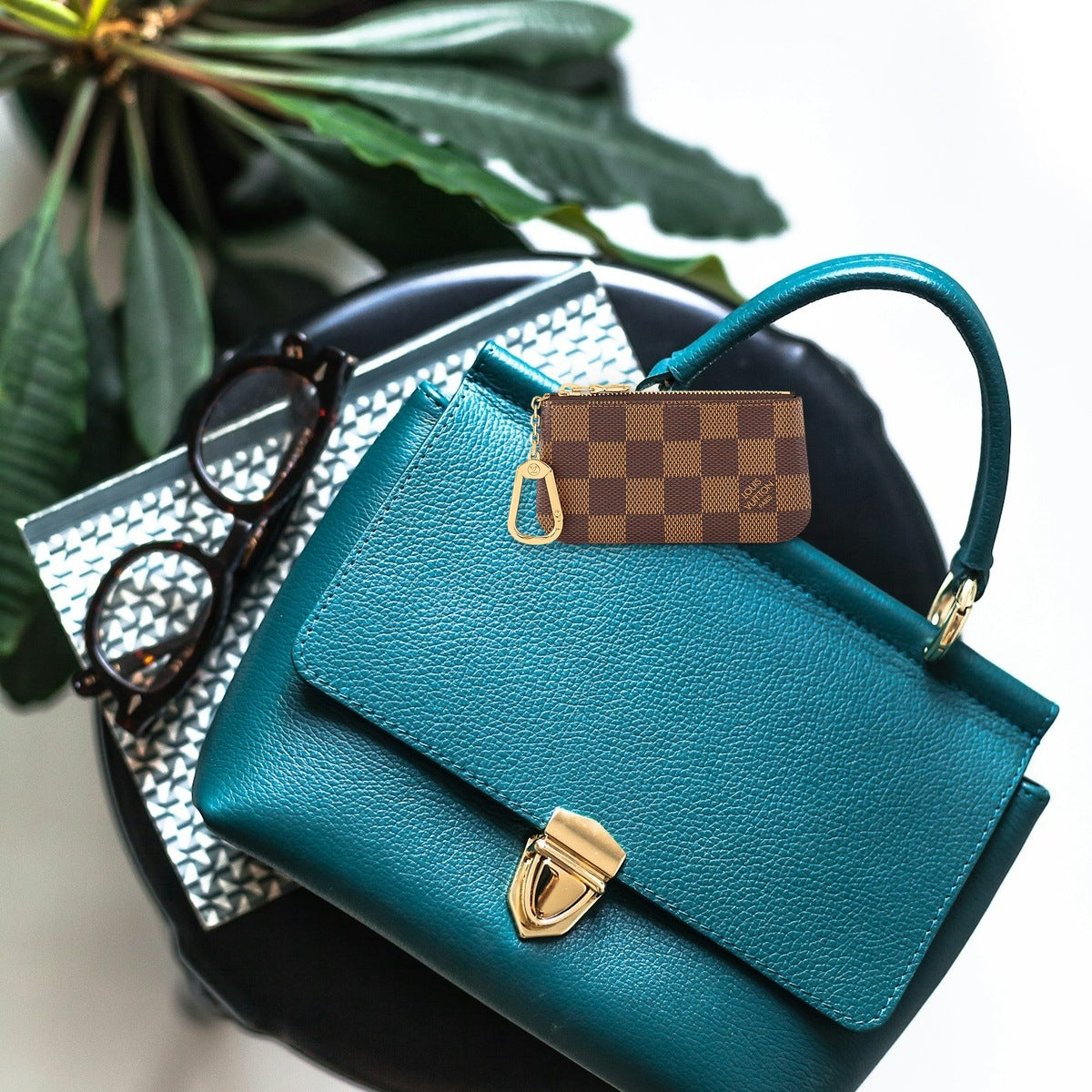 Key Pouch - On-Bag Drape View | Eluxsic Luxury Charm