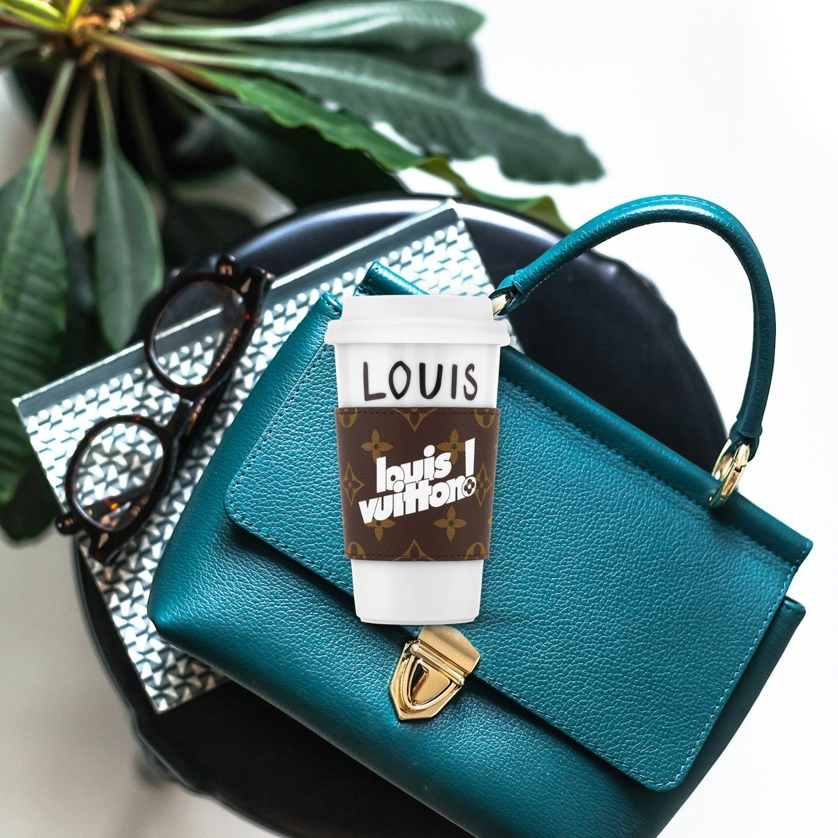 Lou Mug - On-Bag Drape View | Eluxsic Luxury Charm