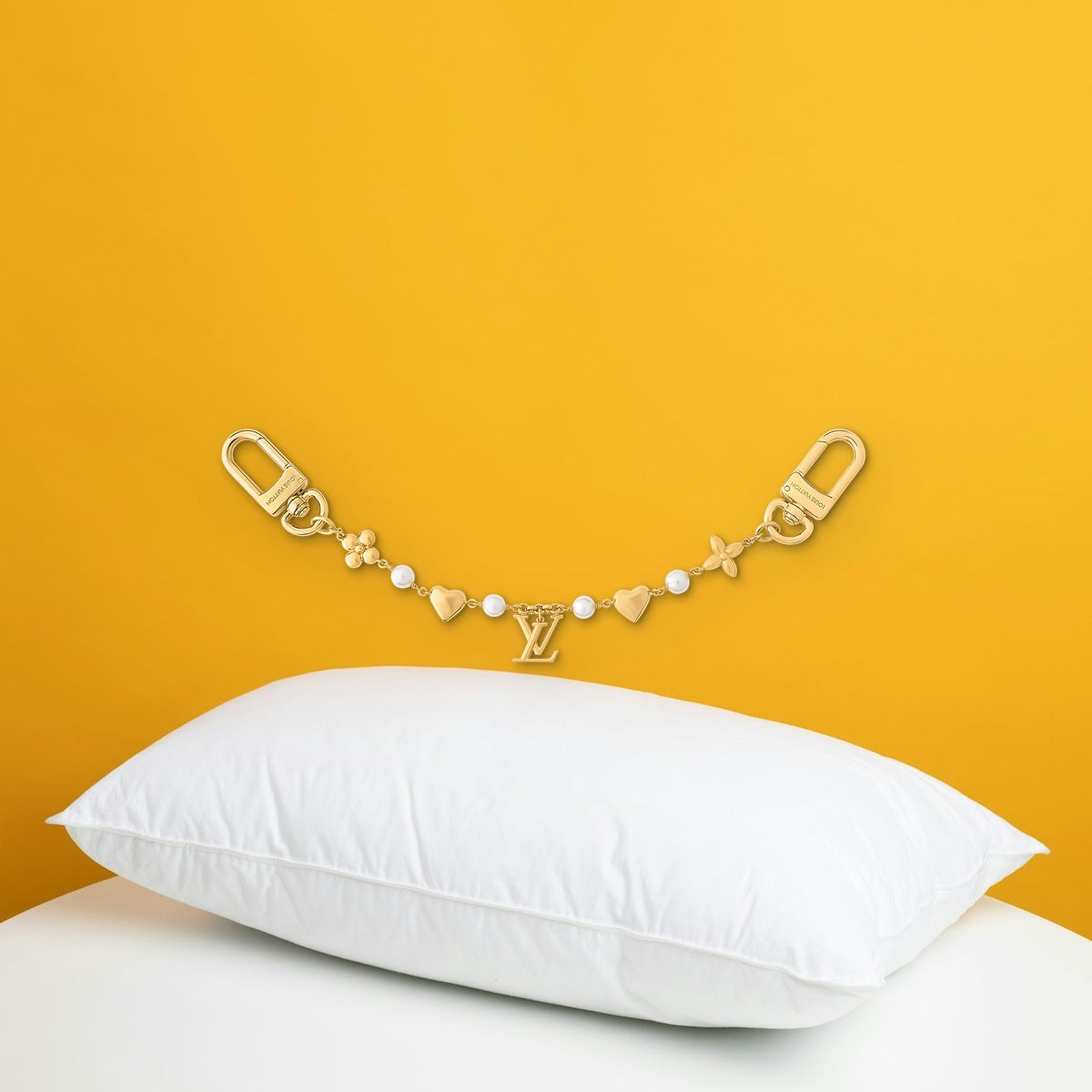 Heart Bag Charm - In-Hand Scale View | Eluxsic Luxury Charm