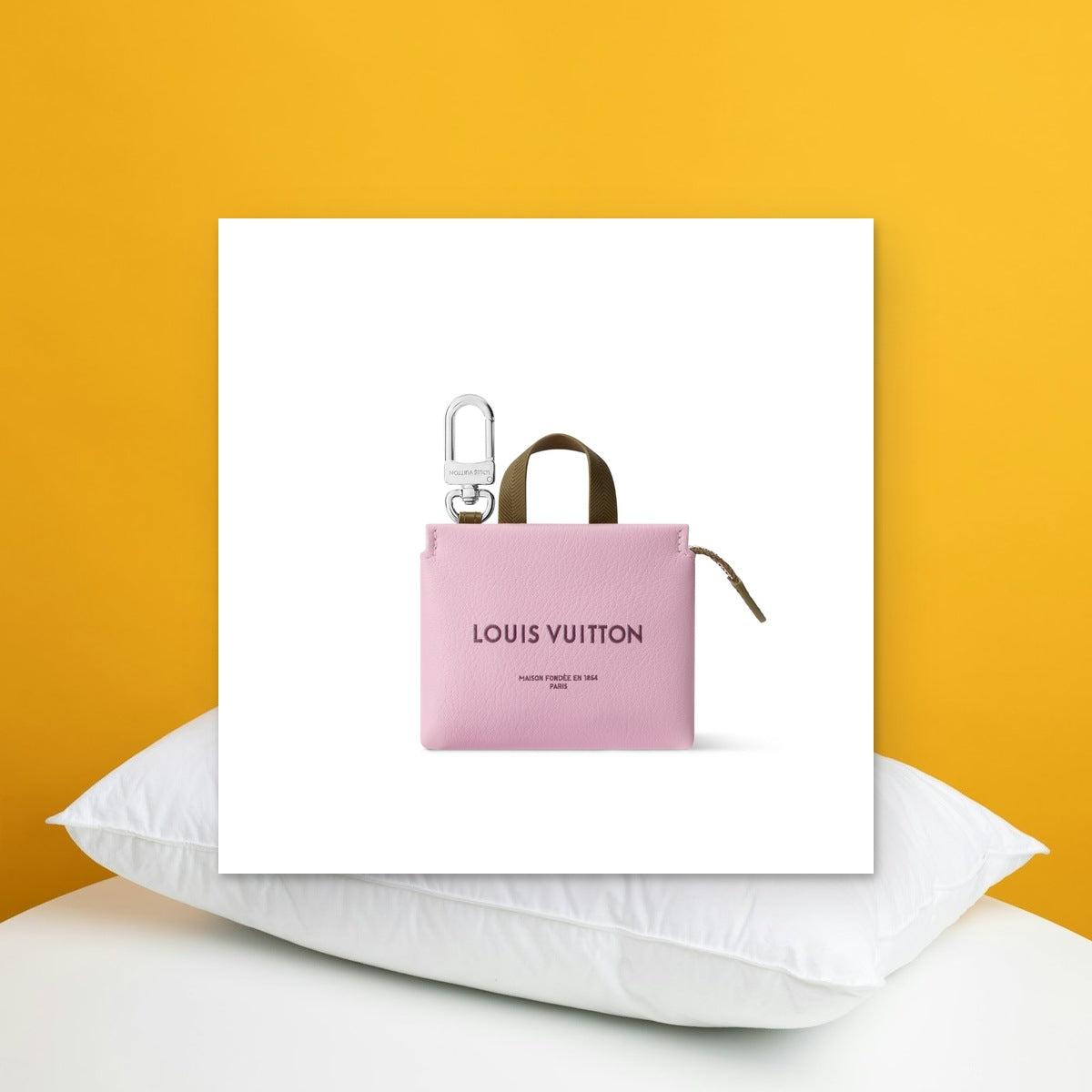 Mini Shopper Bag Charm - In-Hand Scale View | Eluxsic Luxury Charm