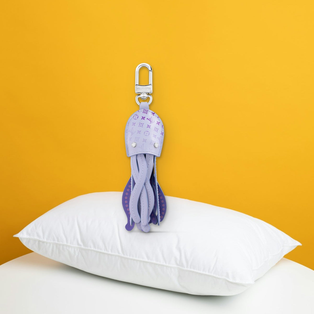 Octopus Bag Charm - In-Hand Scale View | Eluxsic Luxury Charm