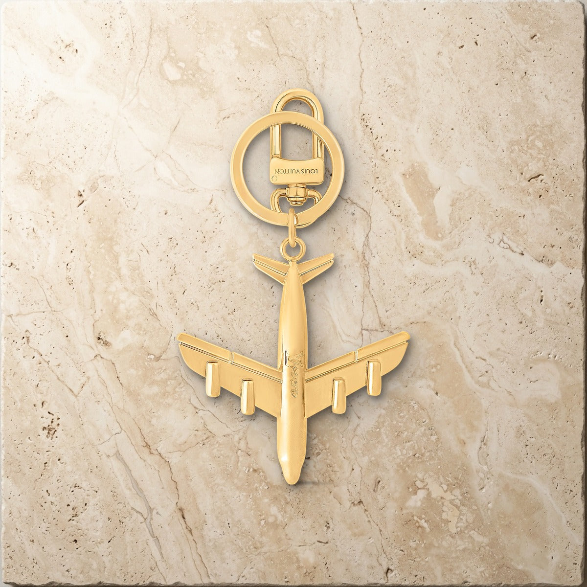 Plane Key Holder and Bag Charm - Luxury Leather Bag Charm | Eluxsic