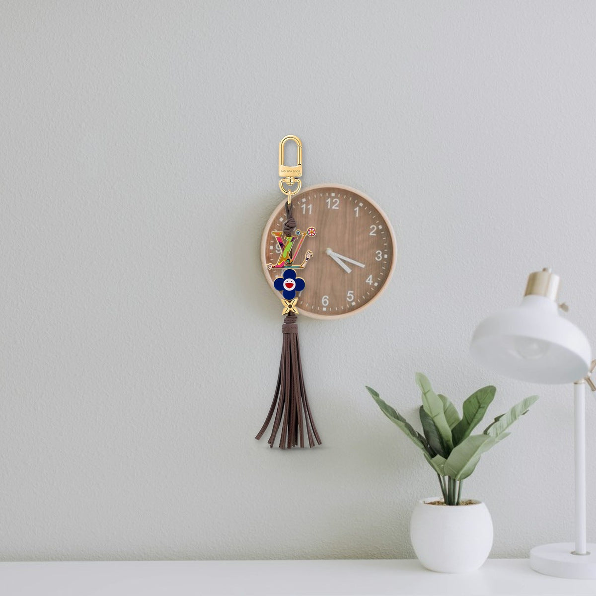 Bloom Superflat Key Holder - Everyday Carry Flatlay | Eluxsic Luxury Charm