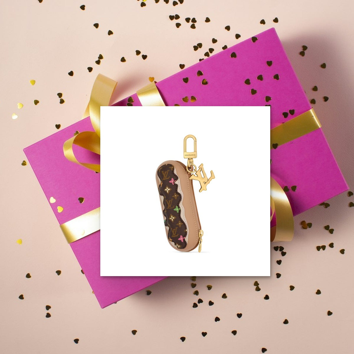 Monogram Craggy Eclair Bag Charm - Luxury Unboxing & Packaging | Eluxsic Luxury Charm