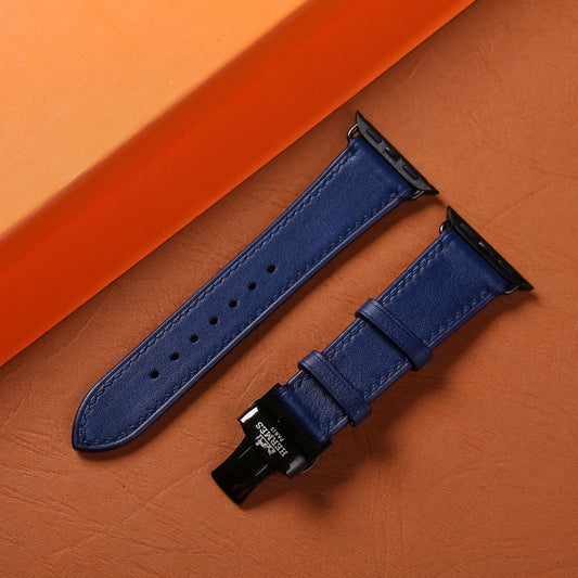 Watch Strap Smooth Nappa Leather (Smartwatch Compatible), Mechanical Watch SW2201