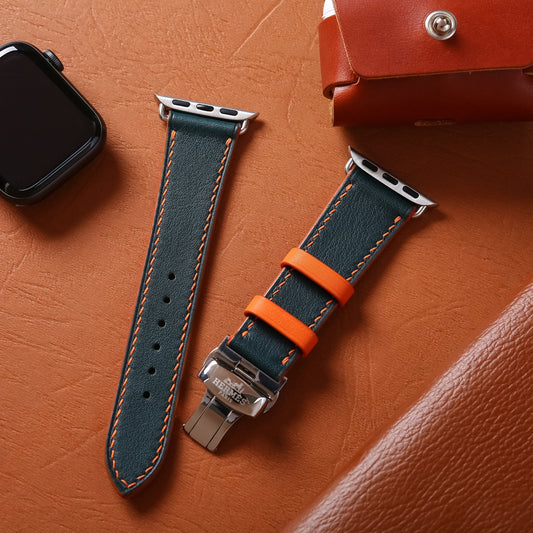 Watch Strap Smooth Nappa Leather (Smartwatch Compatible), Mechanical Watch SW12.33