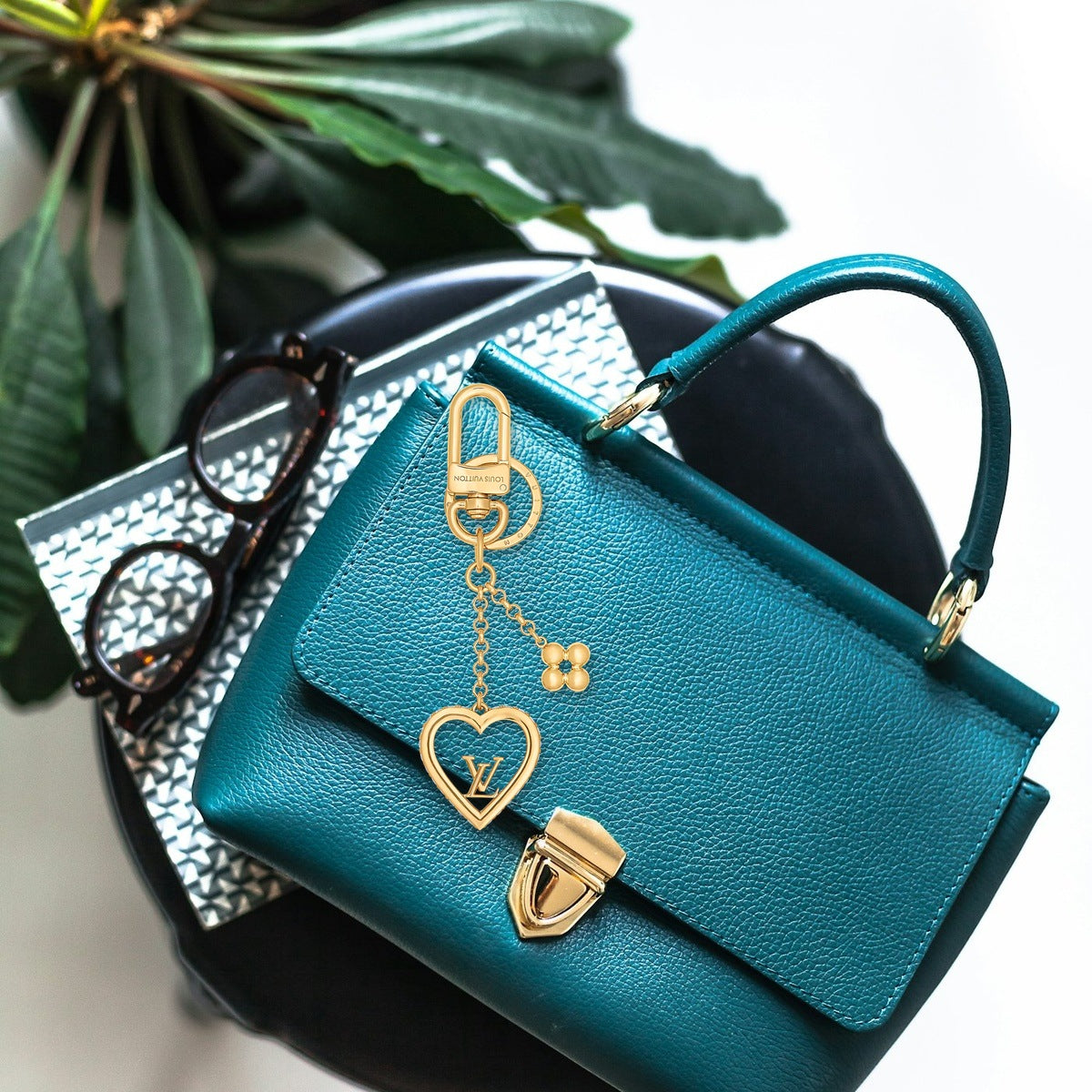 My Love Key Holders - On-Bag Drape View | Eluxsic Luxury Charm