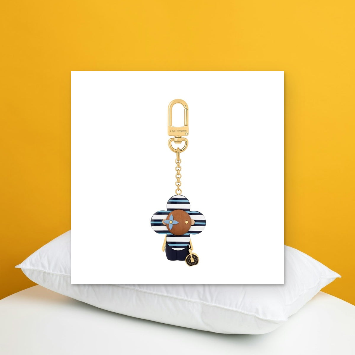 Nautical Vivienne Bag Charm - In-Hand Scale View | Eluxsic Luxury Charm