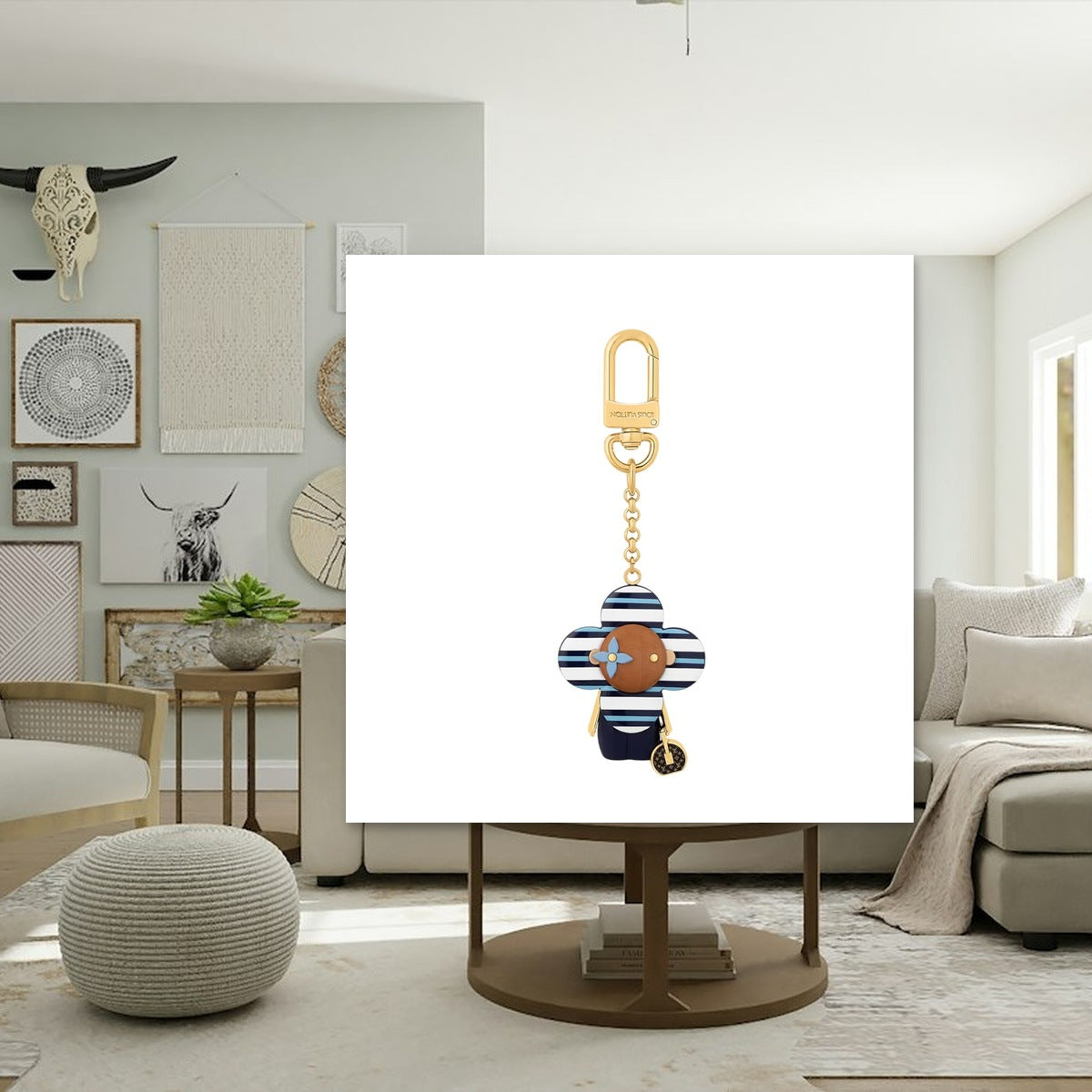 Nautical Vivienne Bag Charm - Macro Craftsmanship & Hardware | Eluxsic Luxury Charm