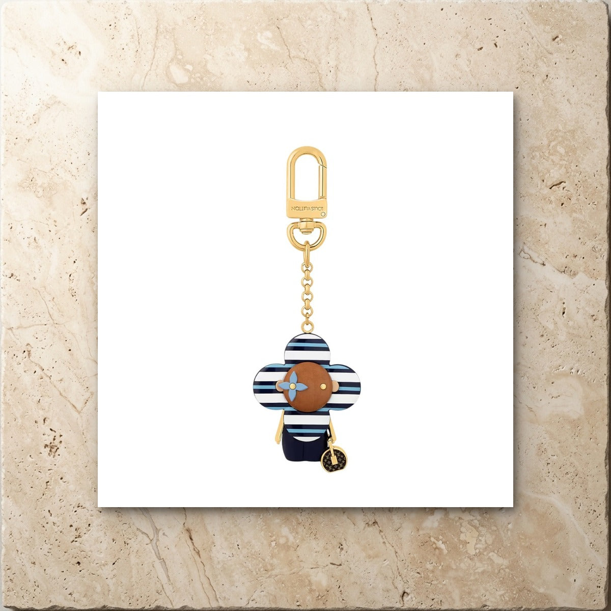 Nautical Vivienne Bag Charm - Luxury Leather Bag Charm | Eluxsic