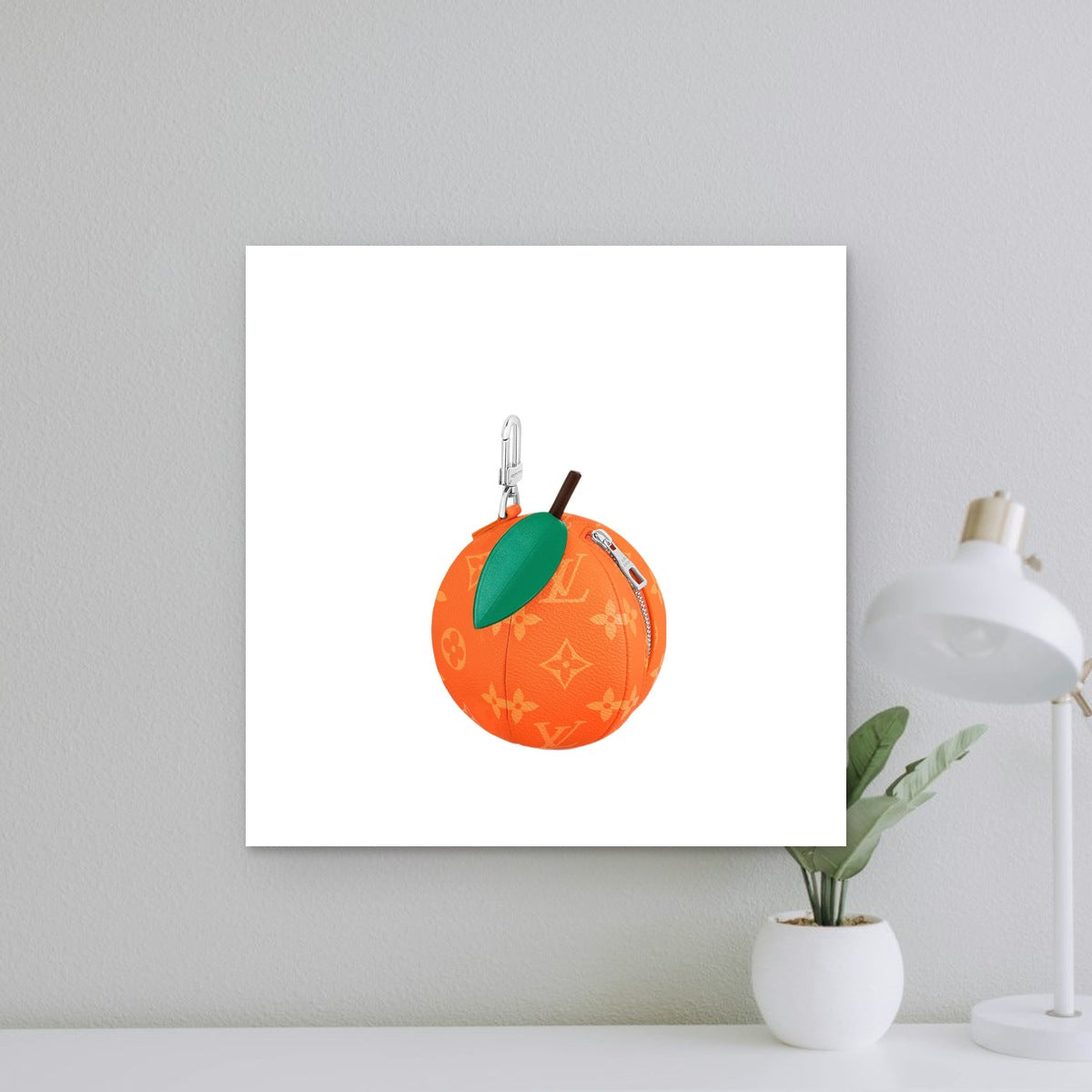 Orange Pouch - Everyday Carry Flatlay | Eluxsic Luxury Charm