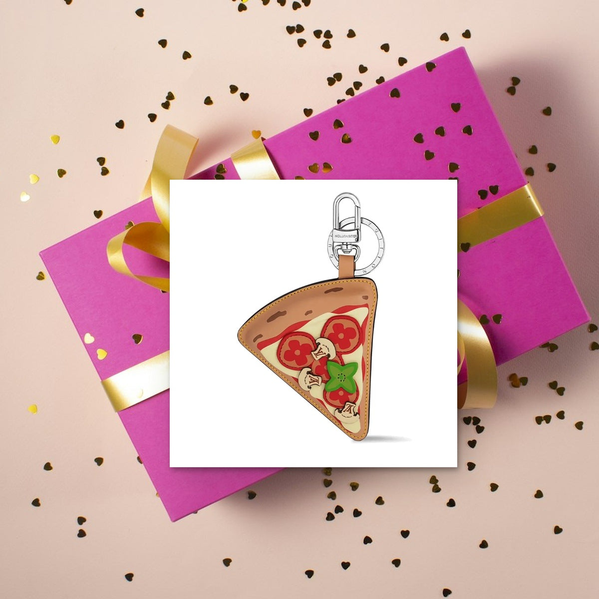 Pizza Bag Charm - Luxury Unboxing & Packaging | Eluxsic Luxury Charm