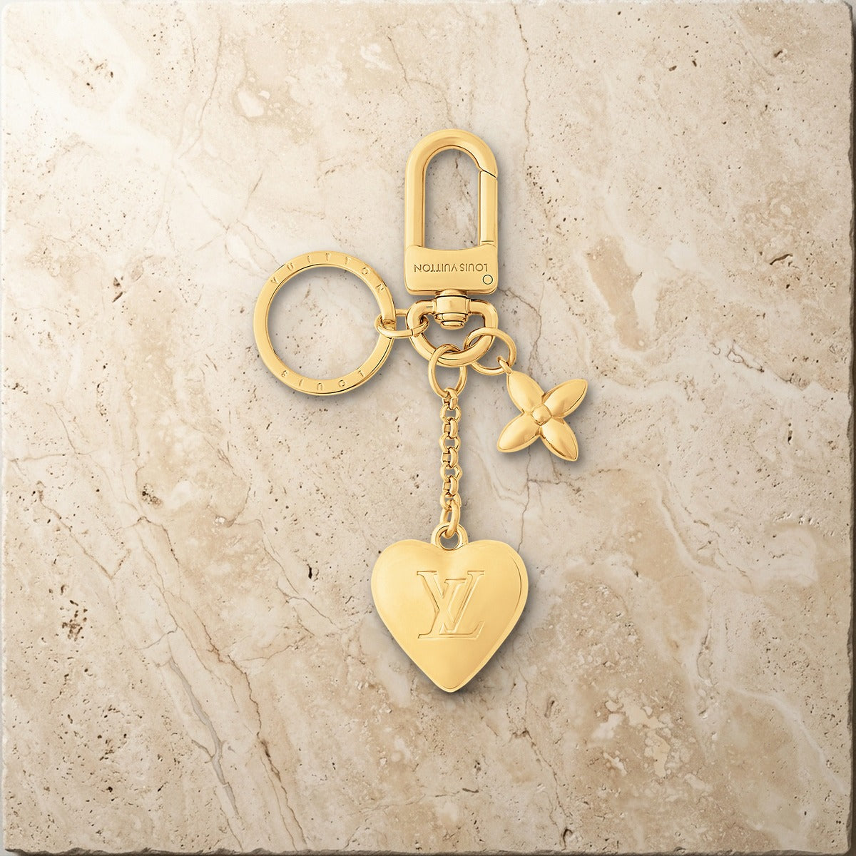 Satin Heart Bag Charm And Key Holder - Luxury Leather Bag Charm | Eluxsic