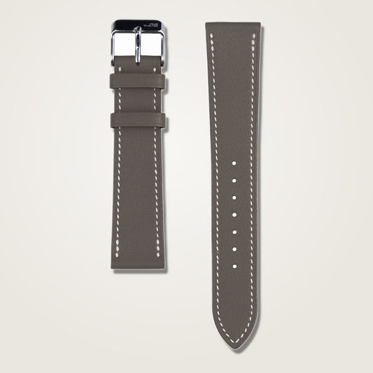 Smooth Nappa Calfskin Watch Strap-Etain - Studio View
