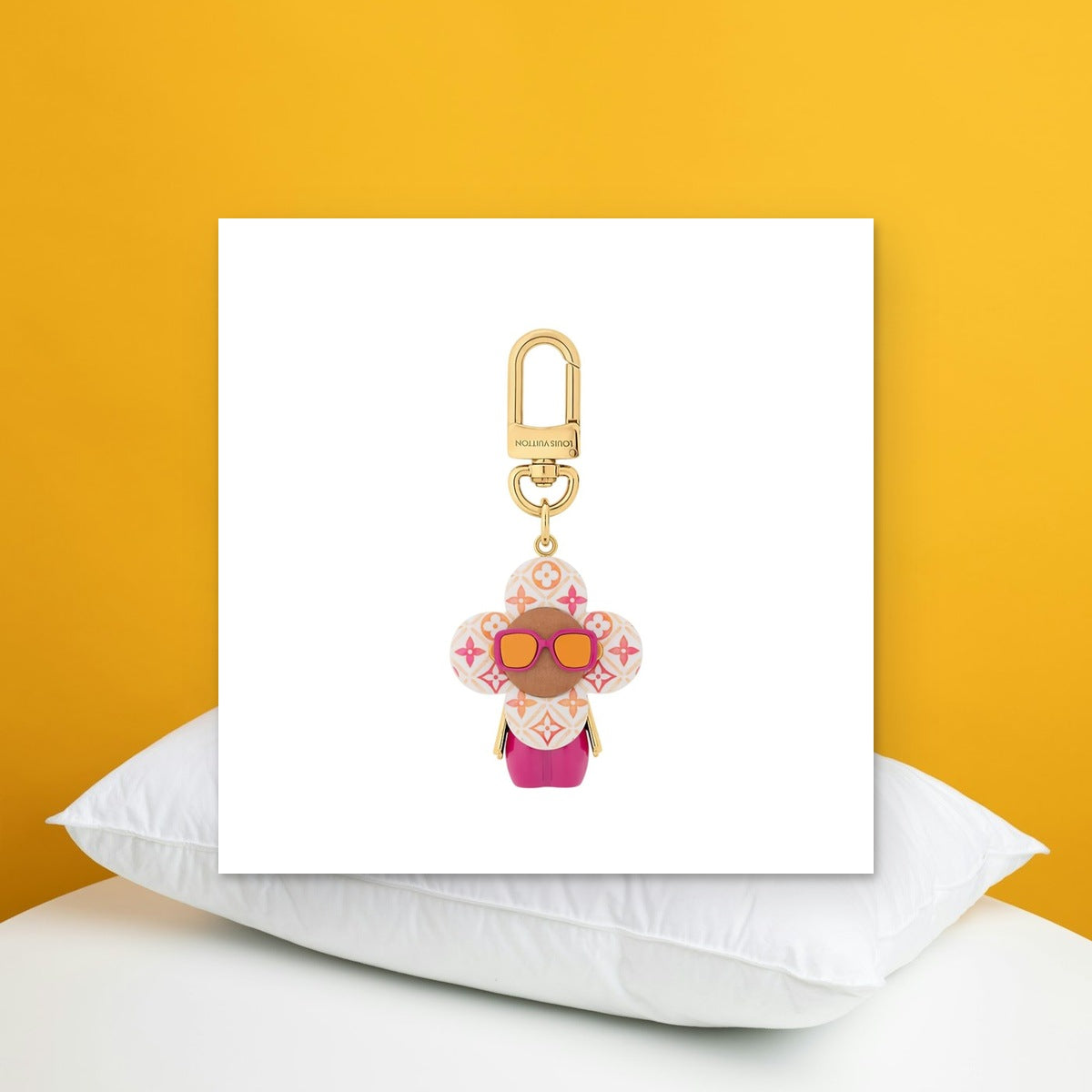 Vivience Heart Bag Charm - In-Hand Scale View | Eluxsic Luxury Charm