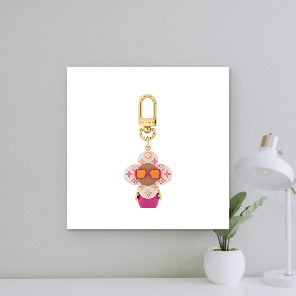 Vivience Heart Bag Charm - Everyday Carry Flatlay | Eluxsic Luxury Charm