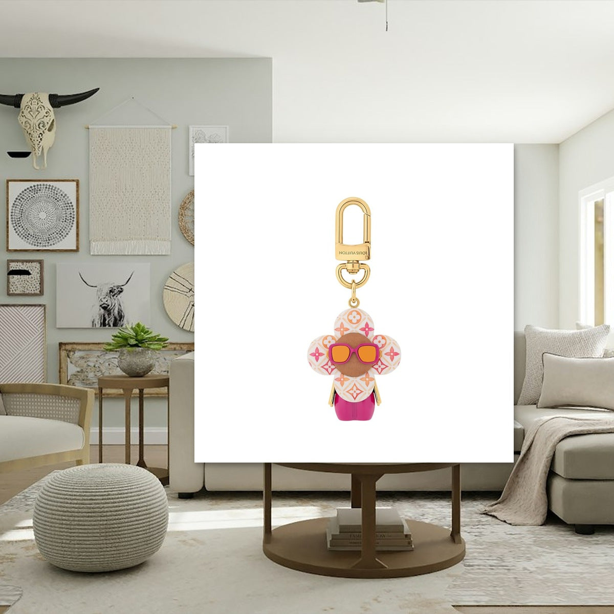 Vivience Heart Bag Charm - Macro Craftsmanship & Hardware | Eluxsic Luxury Charm