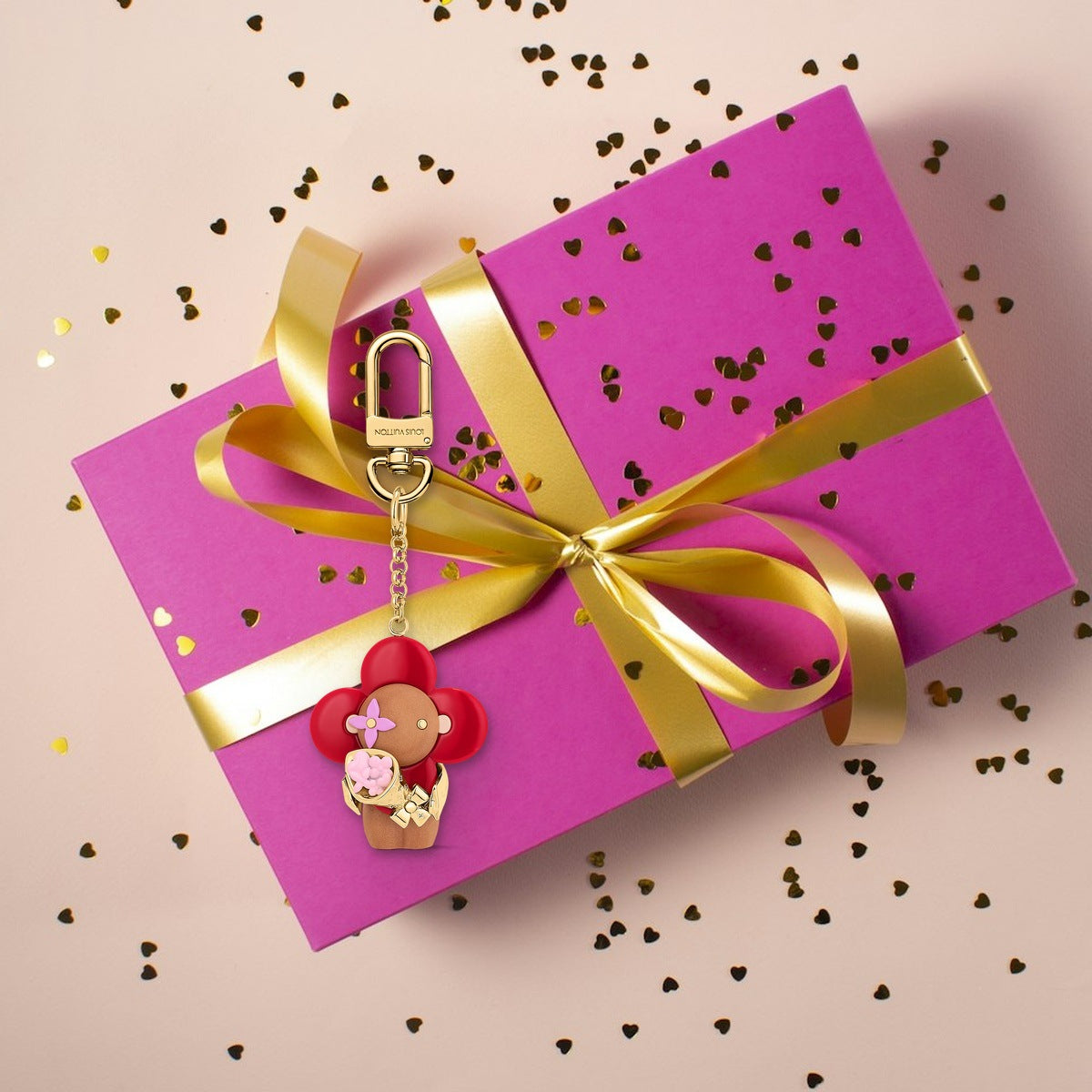 Vivienne Candy Heart Bag Charm - Luxury Unboxing & Packaging | Eluxsic Luxury Charm